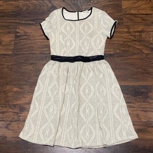 NWOT Monteau black trim dress S